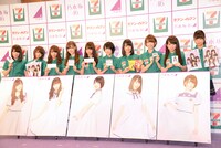 セブン-イレブンフェア 乃木坂46記者発表会の様子。