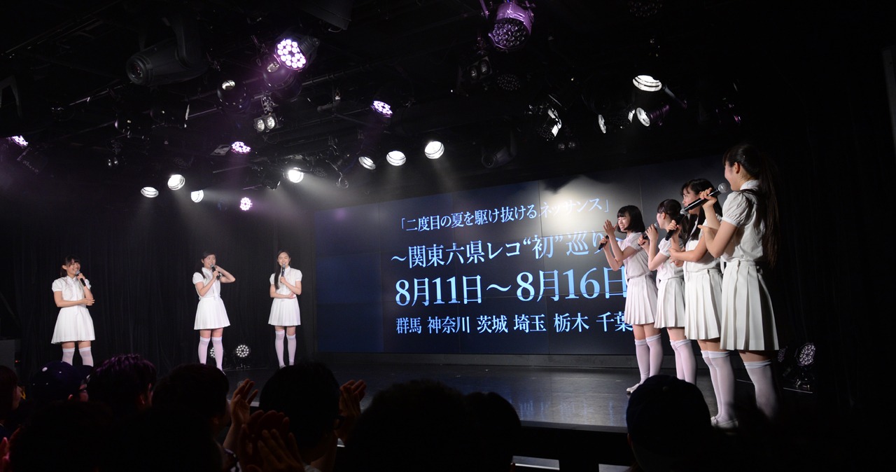 ニューシングル「夏の決心」発売発表時の様子。