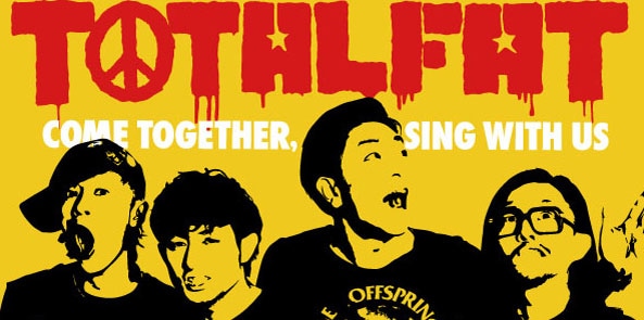 TOTALFAT「COME TOGETHER,SING WITH US」タワーレコード特典ステッカーデザイン