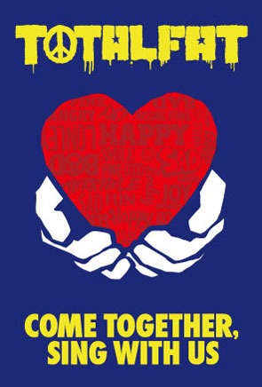 TOTALFAT「COME TOGETHER,SING WITH US」TSUTAYA RECORDS特典ステッカーデザイン