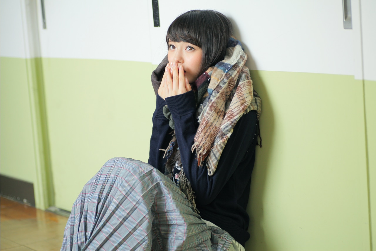 「keisuke kanda」2015A/Wコレクションを着用した市川美織（NMB48）。