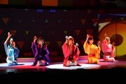 舞台「じょしらく」公開稽古の様子。