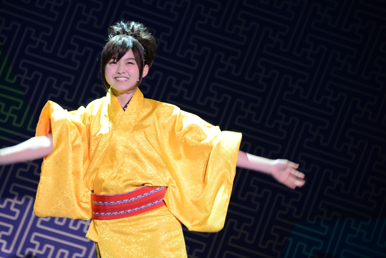 舞台「じょしらく」公開稽古の様子。