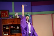 舞台「じょしらく」公開稽古の様子。