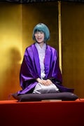 舞台「じょしらく」公開稽古の様子。