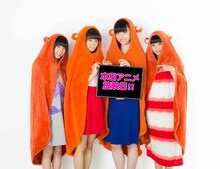 うまるちゃんに扮した私立恵比寿中学メンバー。左から真山りか、星名美怜、松野莉奈、柏木ひなた。