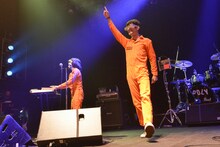 POLYSICS「POLYSICS TOUR 2015“HEN 愛 LET'S GO!”～ツナギなぼくら ツアーで、胸キュン。～」東京・TSUTAYA O-EAST公演の様子。（撮影：古渓一道）