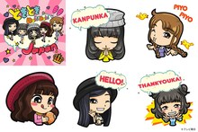 夢みるアドレセンスLINEスタンプ見本