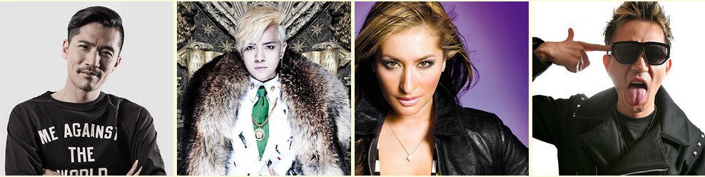 左からZeebra、SHOW、LISA、KM-MARKIT。