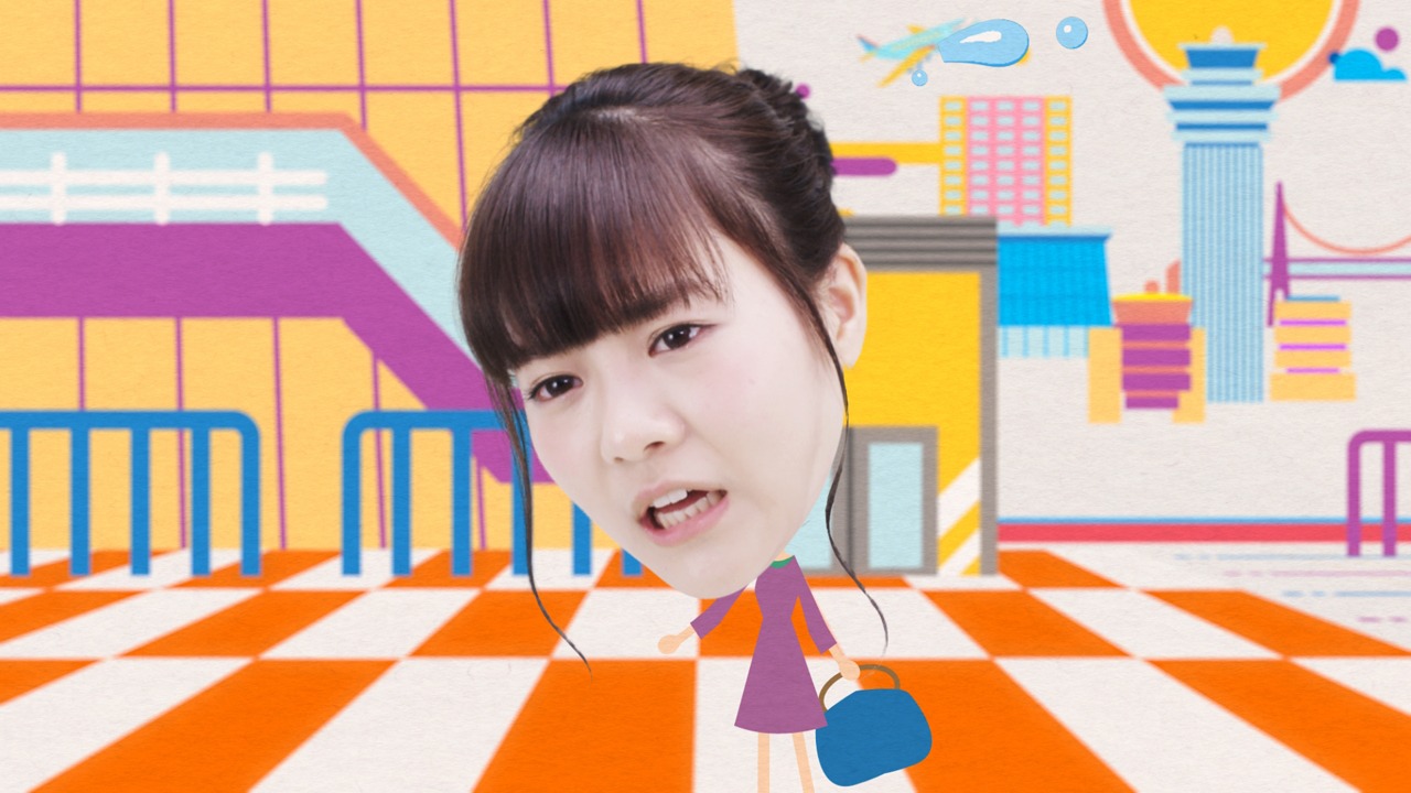東京モノレール新CM「4分間隔」編のワンシーン。 (c)AKS