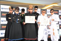 「Daiichi新機種『CR魁!!男塾』プレス発表会」の様子。(c)宮下あきら / 集英社・東映アニメーション (c)Sony Music Artists Inc. (c)イノキ・ゲノム・フェデレーション (c)亀田プロモーション