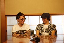 MAH（SiM）とTAKUMA（10-FEET）。