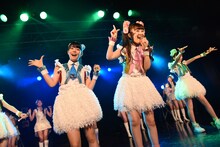 乙女新党、東京パフォーマンスドールによるコラボライブの様子。