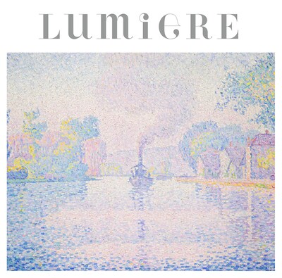 ポール・シニャックの絵画が使われた北園みなみの2ndミニアルバム「lumiere」ジャケット。