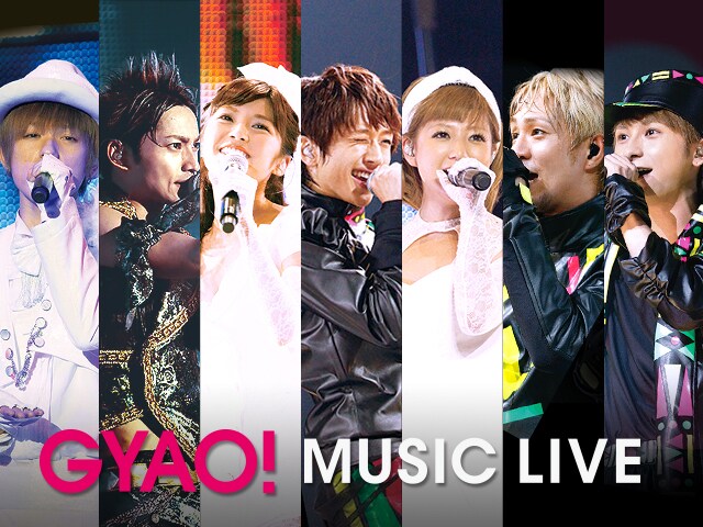 AAA「AAA BUZZ COMMUNICATION TOUR 2011 DELUXE EDITION」GYAO! MUSIC LIVE配信の告知ビジュアル。