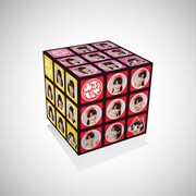 チームしゃちほこ「ゆるしゃち」DVD Vol.6～8の予約者にプレゼントされる6面立体パズル見本。