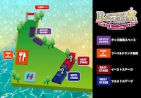 「Bands Shock REVOLUTION 10th anniversary ～びじゅある祭2015～」会場マップ