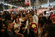 7月4日(現地時間)にフランス・パリにて実施された「Japan Expo」でのYOSHIKI(Dr, Piano / X JAPAN)。(写真提供:株式会社ジャパンミュージックエージェンシー)