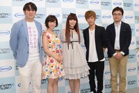 「ANIMAX MUSIX」の記者会見の様子。