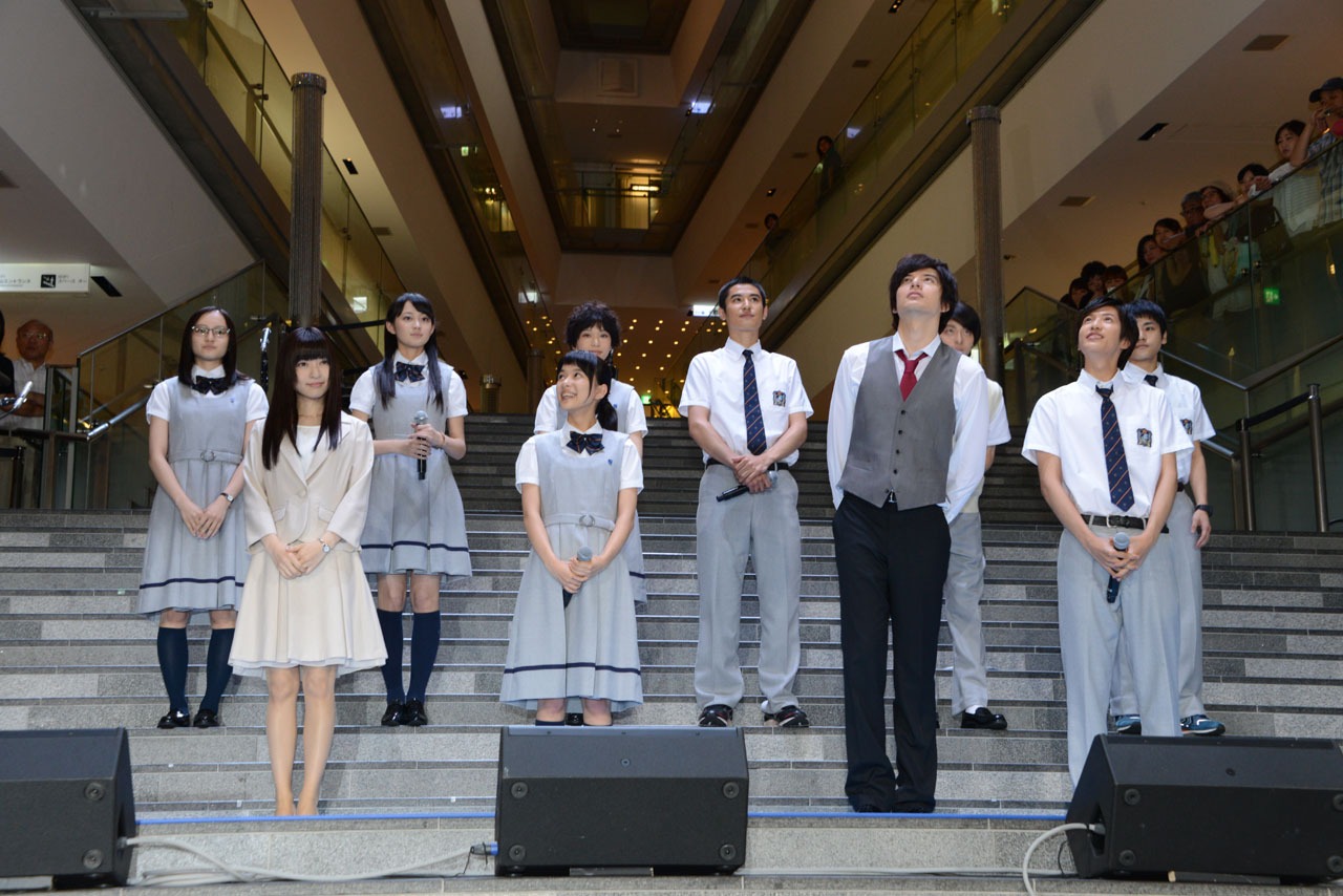 「表参道高校合唱部！」制作発表会の様子。