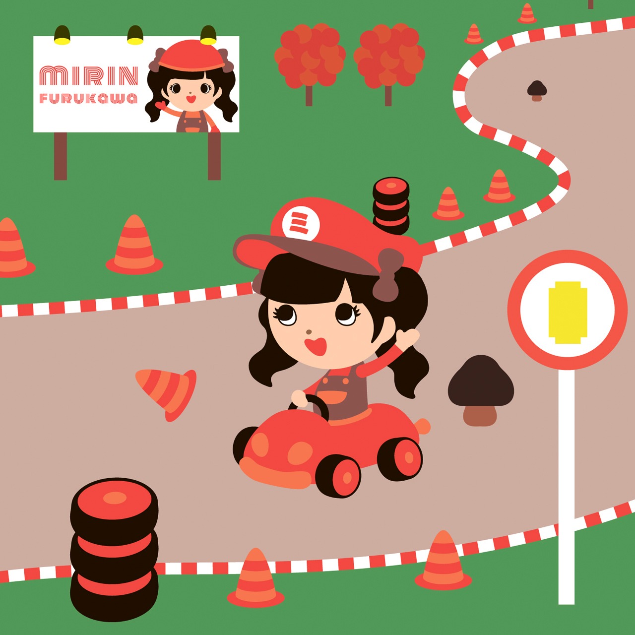 古川未鈴のキャラクターイメージ。