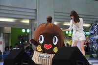 ねば～る君と諸塚香奈実。