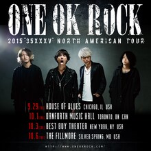 ONE OK ROCK北米ツアーフライヤー