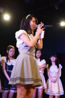 朝日奈美空による挨拶の様子。