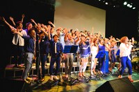 Be Choir。右端はカマタミズキ（Vo / the Marddies）。（撮影：浅井尭之）