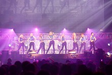 「LIVE MONSTER LIVE」出演時の少女時代。 （撮影：植松千波）