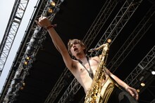 満（Sax / HEY-SMITH）（撮影：半田安政［showcase］）