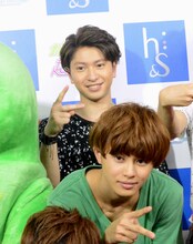 コーイチ（奥）とタクヤ（手前）。