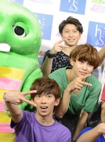 下からリョウガ、タクヤ、コーイチ。