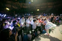 「サンリオピューロランドでゆるめるモ！～ようなぴドリームワールド2～」の様子。（撮影：荻原楽太郎） (c)2015 SANRIO CO.,LTD.