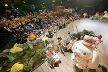 「サンリオピューロランドでゆるめるモ！～ようなぴドリームワールド2～」の様子。（撮影：荻原楽太郎） (c)2015 SANRIO CO.,LTD.