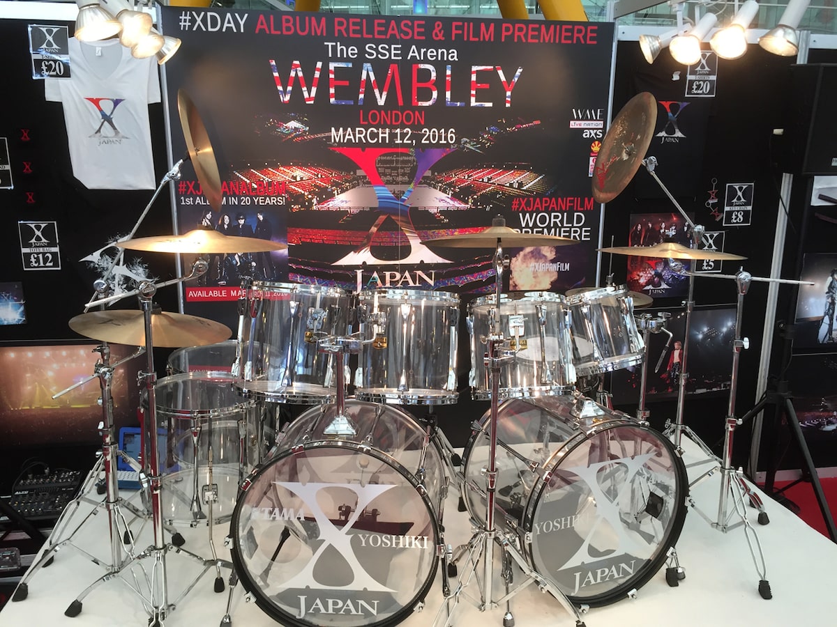 YOSHIKI（X JAPAN）のドラムセット。 - X JAPAN、でんぱ組.incら 