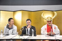 写真左より暴動、バイト君、港カヲル。