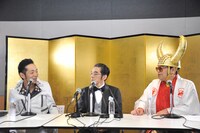 写真左より暴動、バイト君、港カヲル。