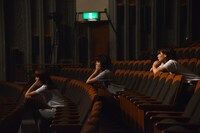 Negicco「Negicco First Tour 『Never Give Up Girls!!!&Rice&Snow』at 新潟県民会館 大ホール」ジャケット撮影時の様子。