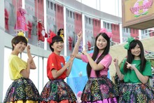 左から玉井詩織、百田夏菜子、佐々木彩夏、有安杏果。