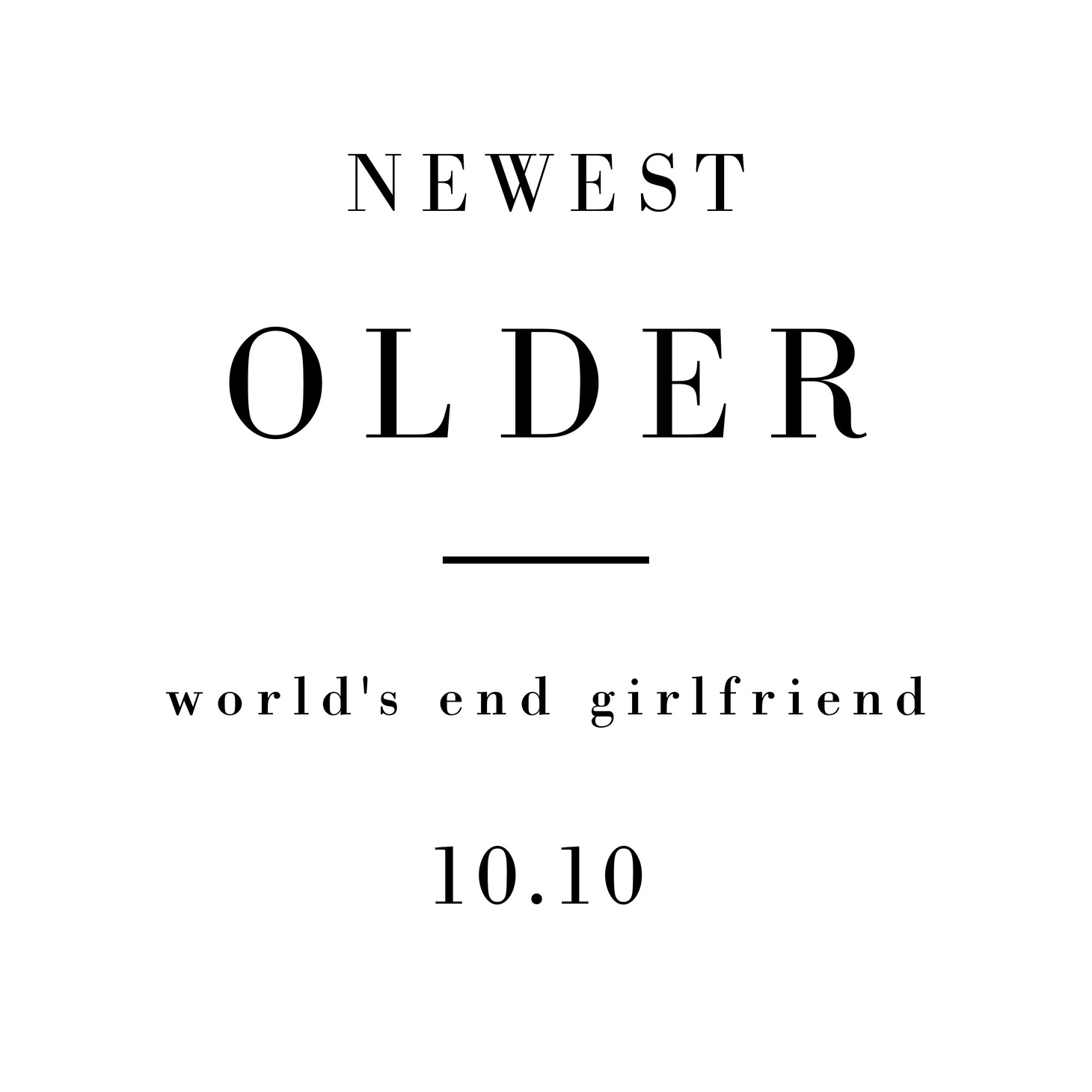 world's end girlfriend「NEWEST OLDER」フライヤー