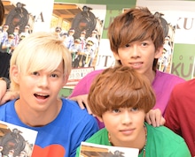 左からカイ、タクヤ、リョウガ。