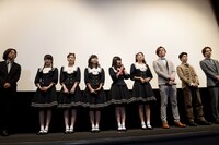 映画「脳漿炸裂ガール」初日舞台挨拶の様子。