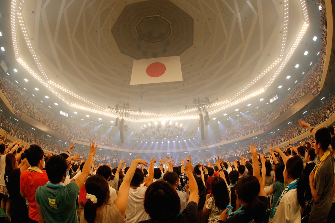 「UNISONSQUARE GARDEN LIVE SPECIAL “fun time 724”」の様子。（Photo by Hisashi Mori）