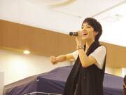昨日7月26日に茨城・イオンモール土浦で開催、シングル「相合傘」発売記念インストアイベントでの剛力彩芽。（写真提供：Sony Music Records）