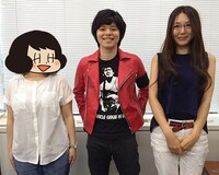 左から山本さほ、成田大致（夏の魔物）、まんしゅうきつこ。