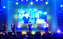 SUPER JUNIOR-K.R.Y.が出演した「めざましライブ」の様子。（写真提供：エイベックス・ミュージック・クリエイティヴ）