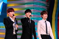 SUPER JUNIOR-K.R.Y.が出演した「めざましライブ」の様子。（写真提供：エイベックス・ミュージック・クリエイティヴ）