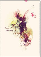 凛として時雨「es or s」タワーレコード購入特典クリアファイルのデザイン。