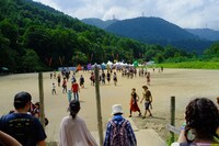 過去にORANGE COURTが設置されていた場所の様子。